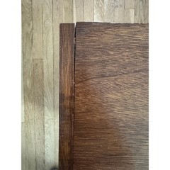 Mid-Century Wood Record Cabinet with Sliding Doors and Brass Pulls