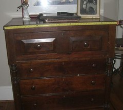 Mahogany Butler Desk Antique Dresser Chest American1880