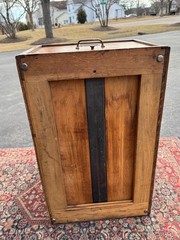 Antique Oak Wood File Cabinet Drawer Arts & Crafts Mission 27x17x13 44lbs