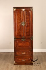 Bernhardt Pair Of Asian Campaign Style Linen Cabinets