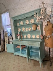 Painted Cottage Shabby Chic China Cabinet