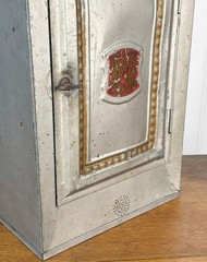 Antique Farmhouse Tin Metal Bread & Cake Cabinet Cupboard