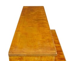 LATE 19TH CENTURY SWEDISH BIRCH ART NOUVEAU CABINET ON CHEST