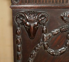A PAIR OF ANTIQUE REGENCY ADAM REVIVAL FLAMED MAHOGANY PEDESTALS SIDE CABINETS