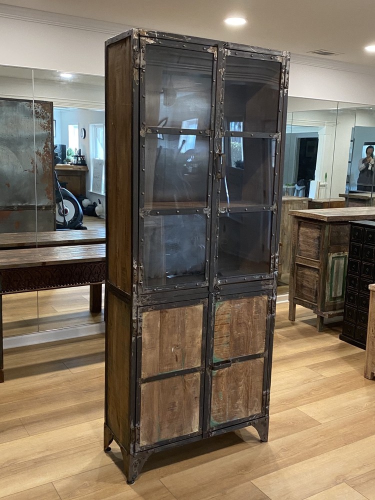 Custom Antique Metal Cabinet