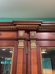 Vintage John Widdicomb Russian Neoclassical Double Display Case