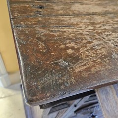 Antique 18th c Italian Tuscan Walnut 2 Door Cabinet