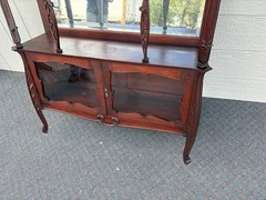 67148 Antique Mahogany Etergie Curio Display cabinet