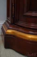 65943EC: KARGES French Louis XV Gold Gilt Trim China Cabinet