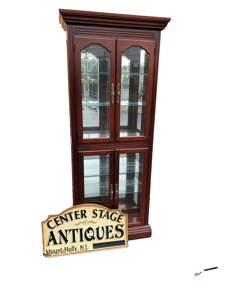 66689 Mahogany PULASKI Furniture 4 Door Curio China Cabinet