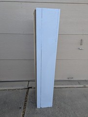 Antique Rustic Primitive Shabby Chic Painted Pie Safe Cabinet Shelf Glass Doors