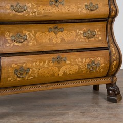 Early 19th Century Dutch Marquetry Inlaid Display Cabinet