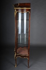 French Louis XV Display Cabinet With Gilded Bronze Napoleon III Paris Wardrobe