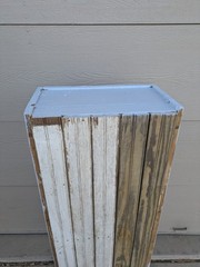 Antique Rustic Primitive Shabby Chic Painted Pie Safe Cabinet Shelf Glass Doors