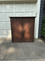 Antique Primitive American Upper Hutch Pantry Cupboard 19th Century