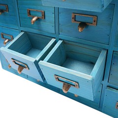 16 Drawers Apothecary Cabinet Library Card Catalog Cabinet Tabletop Vintage Apot