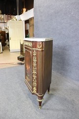 Rare Signed Millet Vernis Martin Paint Decorated French Louis XVI Corner Cabinet