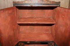 LOVELY ANTIQUE CIRCA 1860 HAND PAINTED EAST EUROPEON SIDE CUPBOARD CABINET