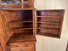 Antique Oak Harvard Co. Dental Cabinet #46X