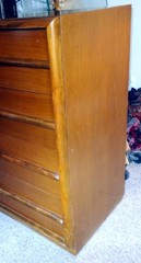 MID CENTURY MODERN CHEST DRAWERS WIDDICOMB T H ROBSJOHN GIBBINGS Label