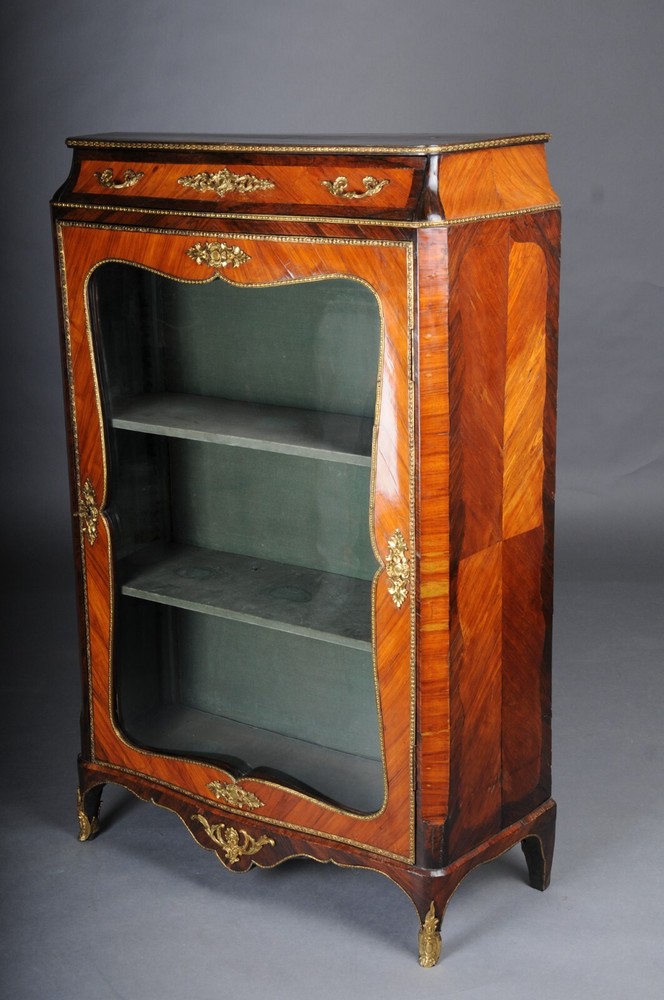 French Decorative Louis-Xv Cabinet IN Louis-Xv-Stil Signed Paris Um 1860
