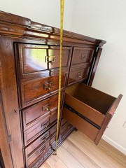 Beautiful Large Solid Wood Antique-Style File Cabinets