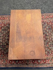 Antique Oak Wood File Cabinet Drawer Arts & Crafts Mission 27x17x13 44lbs