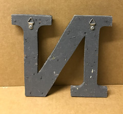 Decorative Salvaged Tin Ceiling 8″ Patchwork Mix Color Letter N Metal 160-26B
