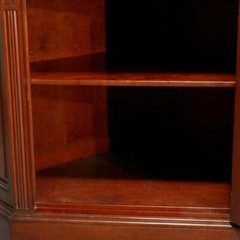 Antique Cherry Faceted & Mirrored Corner Cabinet c1890