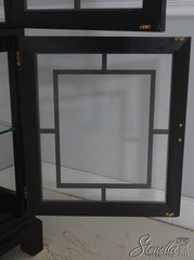 67485: HENKEL HARRIS Model 227 Black Curio Cabinet