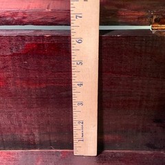 Antique 19thC Red Lacquer Desktop Storage Box 18in Small Asian Document Chest