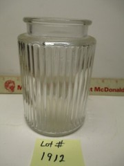 HOOSIER CABINET ORIGINAL TEA SPICE JAR GLASS LOT # 1219