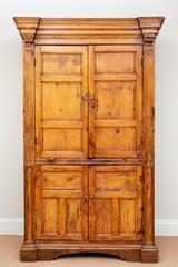 Imposing 19th Century English Pine Cabinet