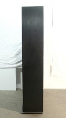 Mid Century Four Shelf Cabinet with Sliding Glass Doors