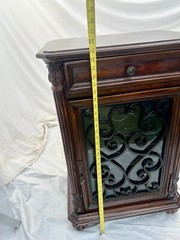 Howard Miller Bar and Spirits Cabinet Storage Barcelona Style Locking Door Key