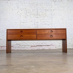 Vintage Scandinavian Modern Teak Low Chest or Bench Style of Kai Kristiansen