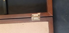 key cabinet wooden box storage vintage glass key collage door