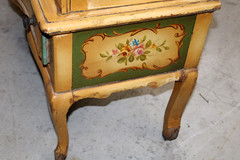 Antique French Countryside Painted Cabinet Hutch Armoire