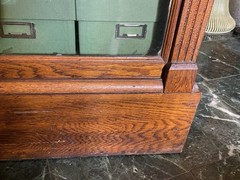 Vintage Wooden And Glass Store Floor Display Cabinet