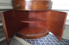 Antique Drexel Corner China Cabinet — Mahogany — circa 1950’s