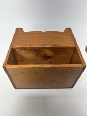 Vintage Wood Wall Candle Box Drawer Heart Cutout Primitive Country Decor Heart