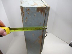 Antique Wood Medicine Cabinet with Drawer Chippy Paint Mirror Farmhouse