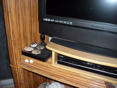 bamboo tv cabinet used vintage post 1950