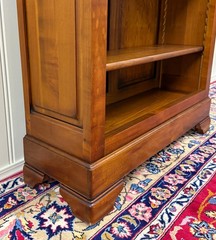 Vintage French Louis Philippe Bookcase Display Cabinet Cherry Mid 20th c