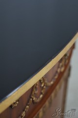 L65314: JOHN WIDDICOMB Neoclassical Ebonized Top Commode Cabinet