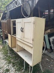 Vintage Keystone Hooser Cabinet Hutch Top