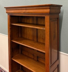 Vintage French Louis Philippe Bookcase Display Cabinet Cherry Mid 20th c