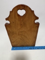 Vintage Wood Wall Candle Box Drawer Heart Cutout Primitive Country Decor Heart