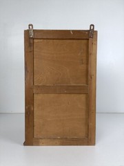 Large Medicine Kitchen Bathroom Cabinet Oak Glass Door handle Art Deco barn styl