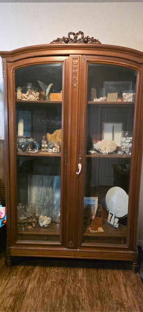 antique french display cabinet